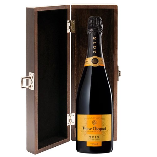 Veuve Clicquot Vintage 2015 Champagne 75cl in Elm Wood Gift Box